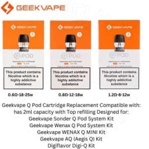 Wenax Q Pod Replacement